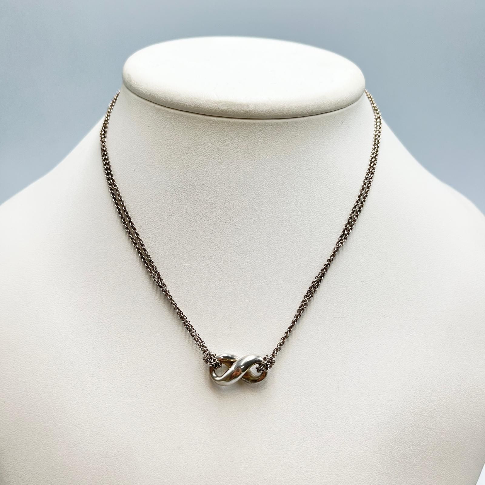 ティファニー TIFFANY&Co. ネックレス インフィニティ ダブルチェーン