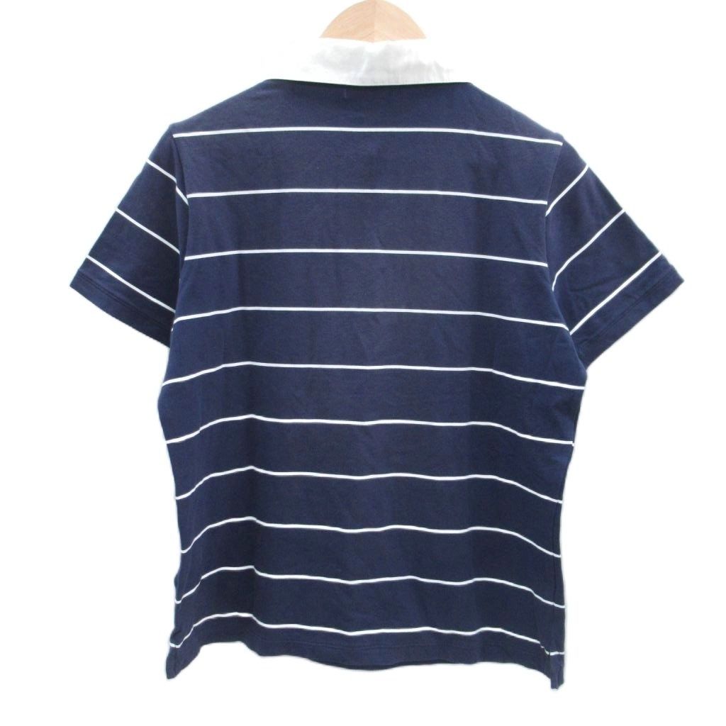 ピッコーネ PICONE ポロシャツ 半袖 ポロカラー ボーダー柄 プリント