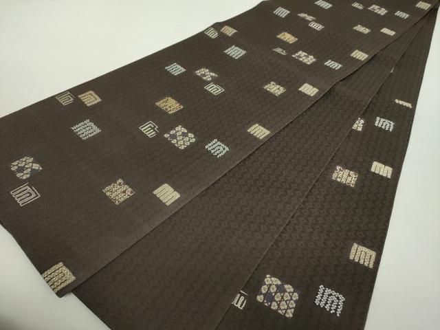 ＜6_25様リクエスト2点＞逸品＊正絹 六通柄袋帯 横段源氏香花鳥文 美品 6_25様リクエスト2点＞逸品＊正絹 六通柄袋帯 横段源氏香花鳥文 美品