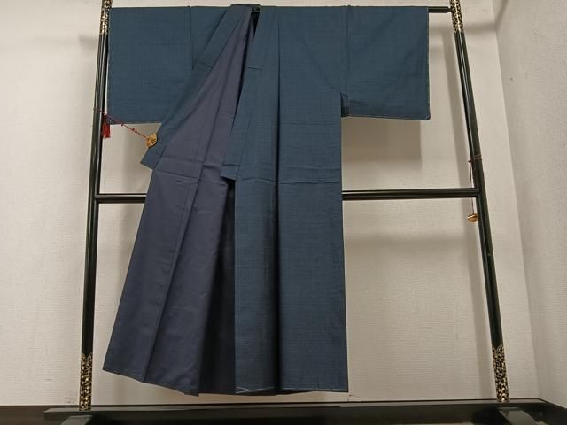 平和屋着物○男性 本場大島紬 アンサンブル 抽象文様 正絹 逸品 未使用