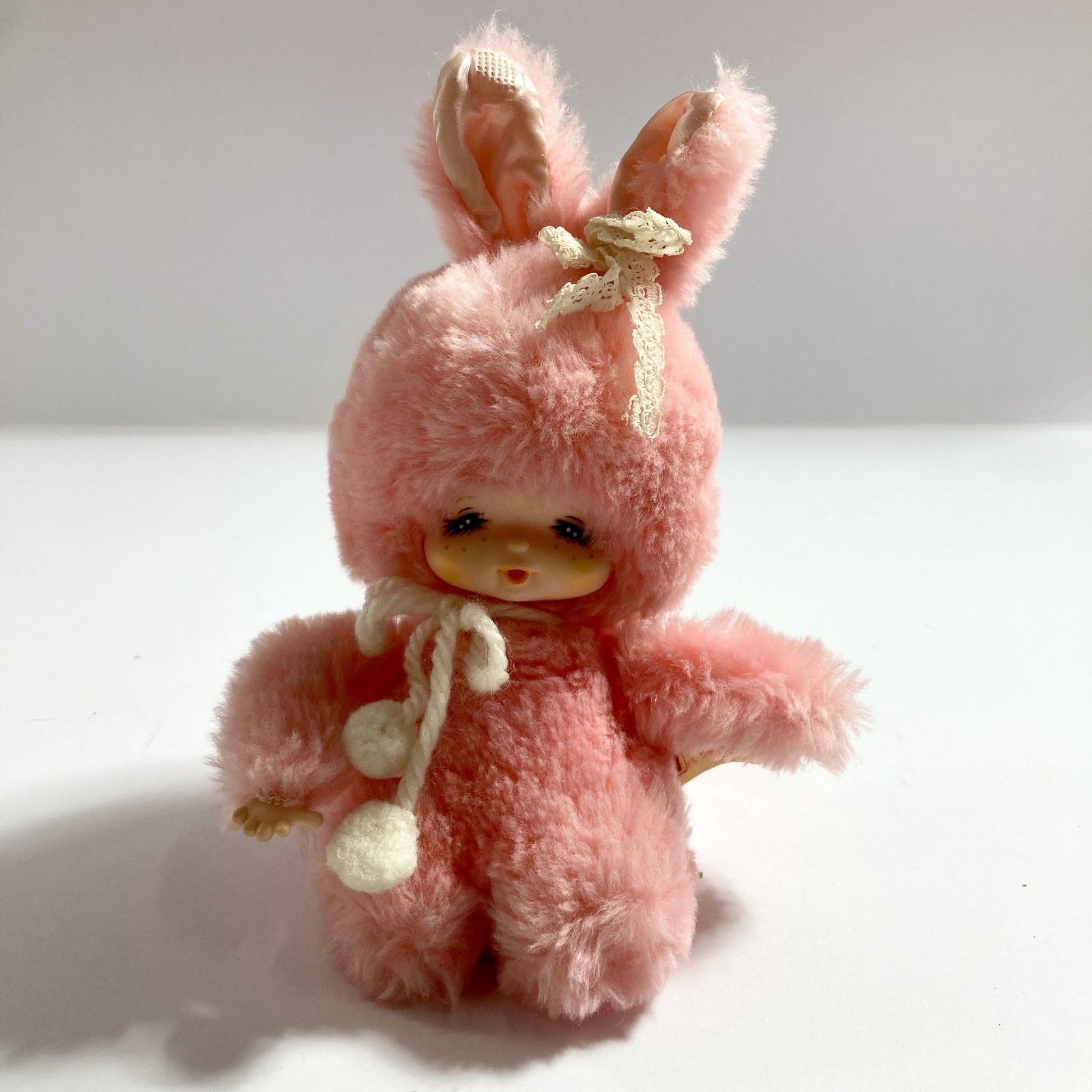 ☆ 希少 モンチッチ うさぎ ぬいぐるみ ドール 人形 赤ちゃん ピンク