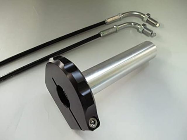 KLX125/D-TRACKER125 専用 ハイスロKIT・ブラックアウターSET（ブラックアウター×ブラックボディー：社外品キャブレター用） : 車＆バイク