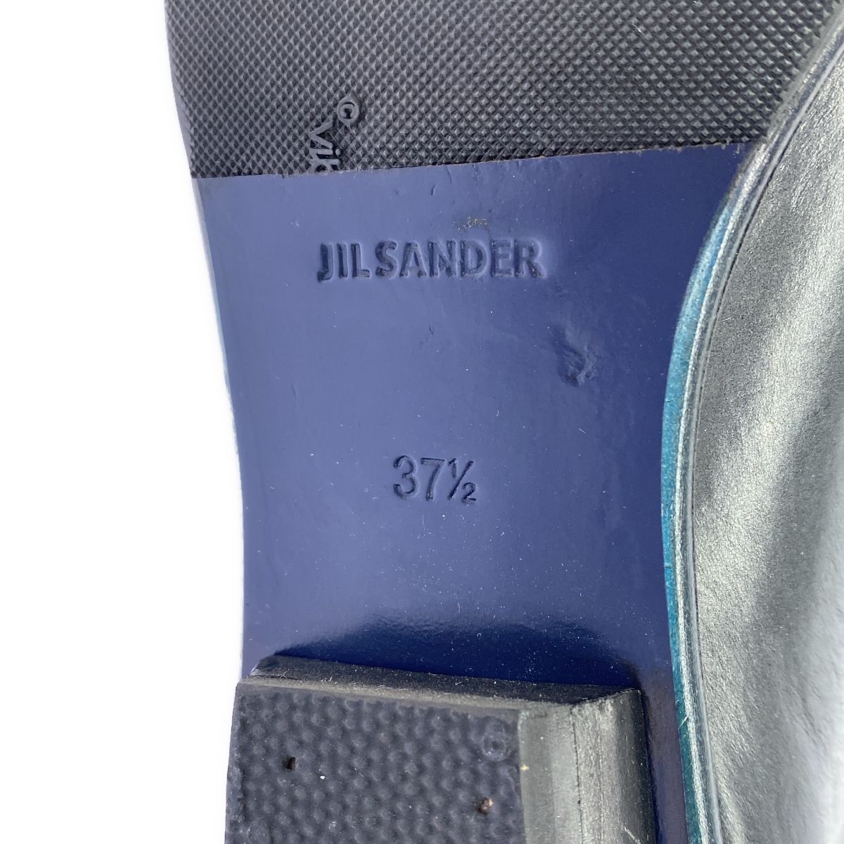 新品未使用 JIL SANDER ジルサンダー　ロングブーツ 37 JIL SANDER ジルサンダー レザーロングブーツ ブラック 37 1/2 - メルカリ