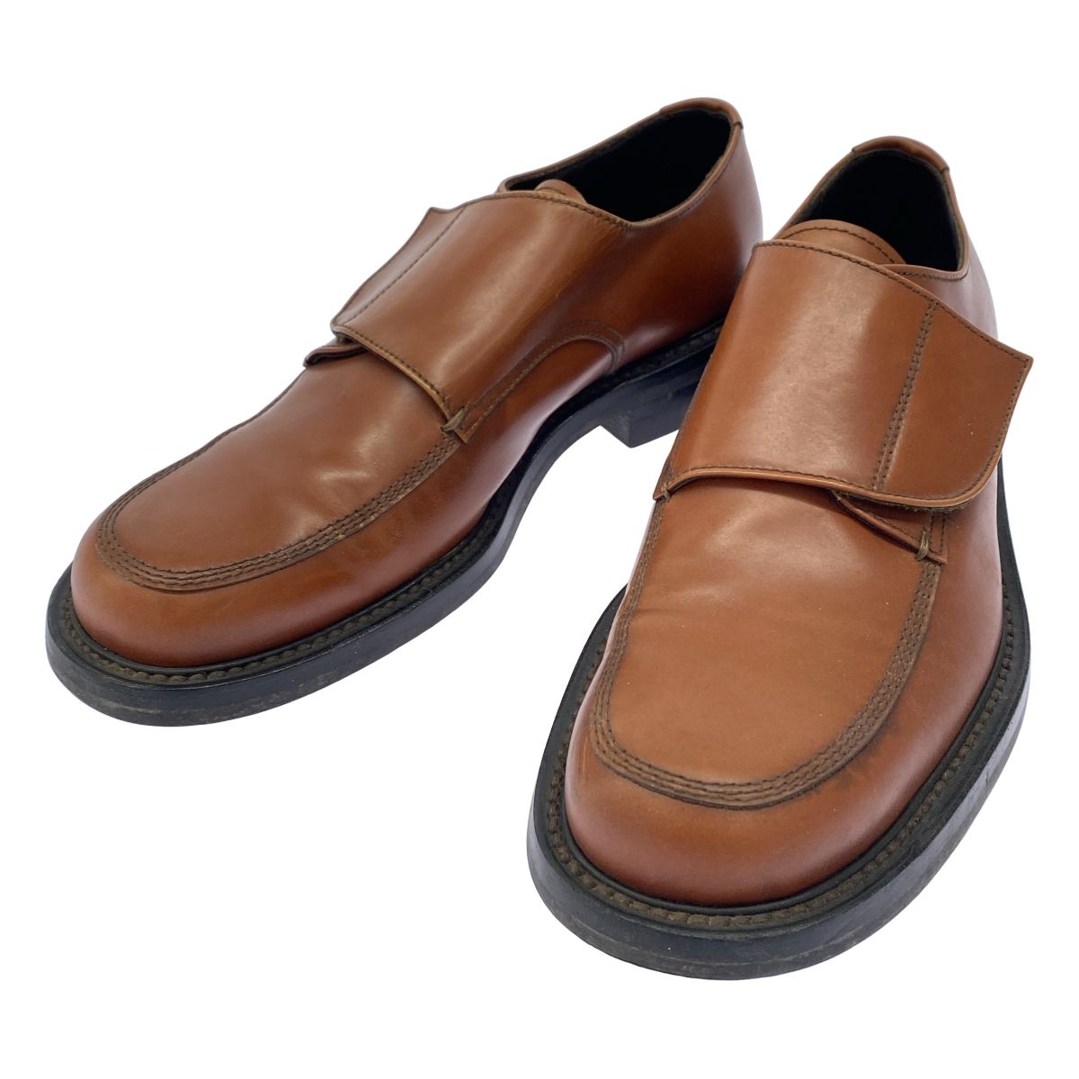 PRADA（プラダ） イタリア製 レザー ローファー／ブラウン／35½ レザー - F0002 プラダ レザーローファーシューズ PRADA（プラダ