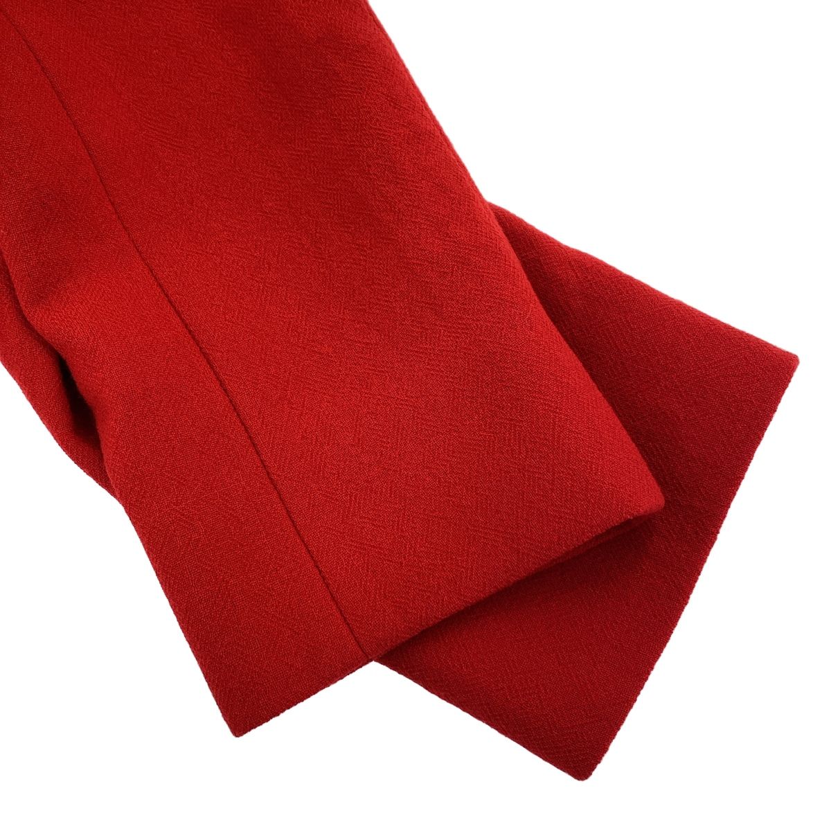 miu miu ミュウミュウ フリルコート MS1232 レッド 38 - メルカリ