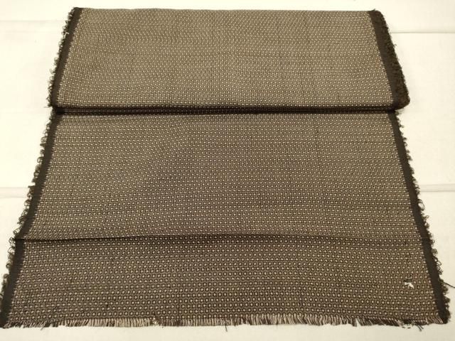 平和屋着物▽男性 羽織・コート 解き反物 羽尺 本場大島紬 格子 逸品