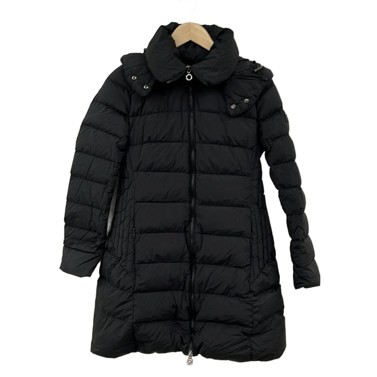 大人気TATRASタトラスアゴーニャダウンコートベルト付ダブルボタン黒M相当02 大人気TATRASタトラスアゴーニャダウンコートベルト付ダブルボタン黒M