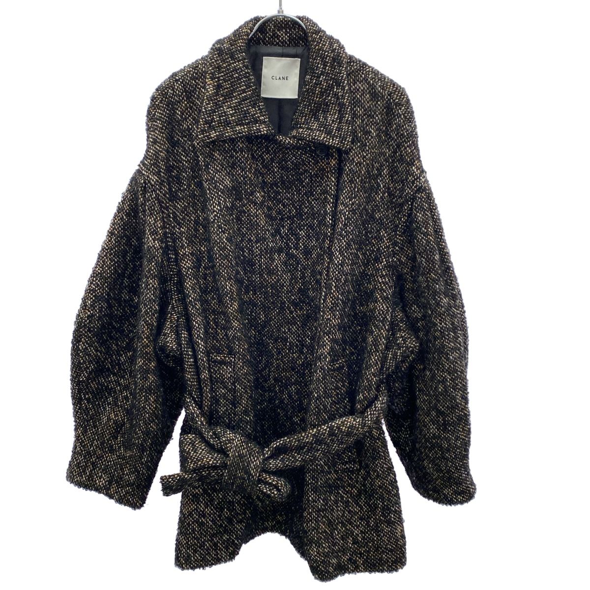 CLANE クラネ MIX LOOP TWEED BOX COAT ミックスループツイード