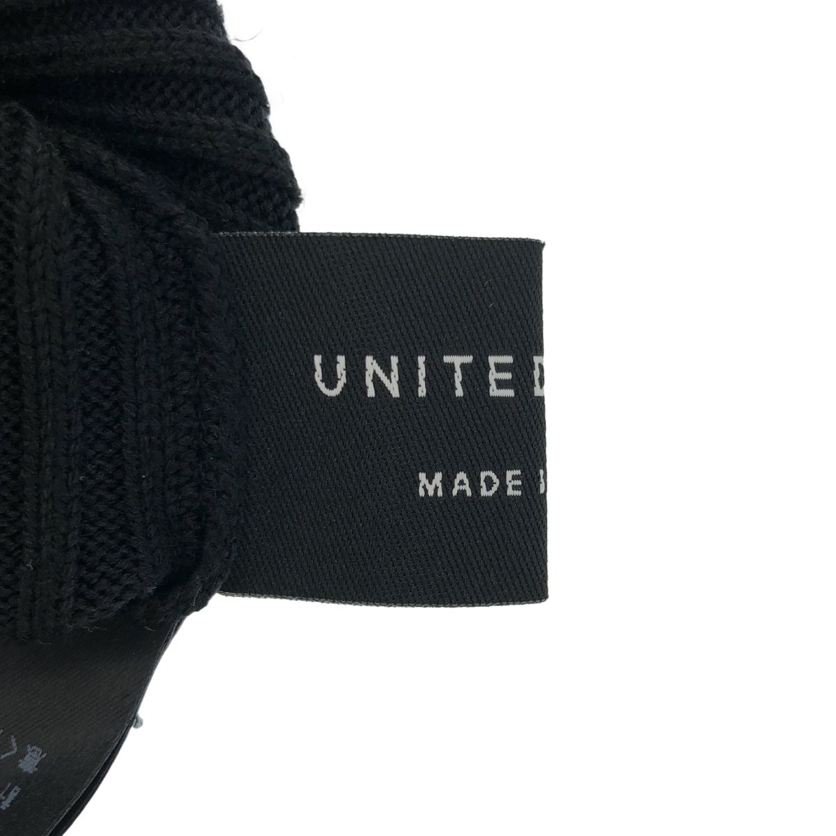 UNITED TOKYO ユナイテッドトウキョウ スプリットブロックニット 141333012 ブラック×マルチカラー F UNITED TOKYO ユナイテッドトウキョウ スプリットブロックニット