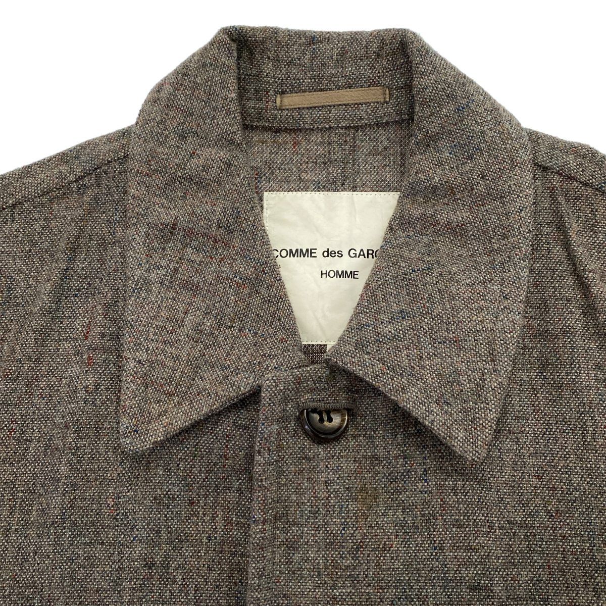 COMME des GARCONS HOMME コムデギャルソンオム AD1995 ウールロングコート IJ-040700 グレージュ系 M COMME des GARCONS HOMME コムデギャルソンオム AD1995 ウールロング