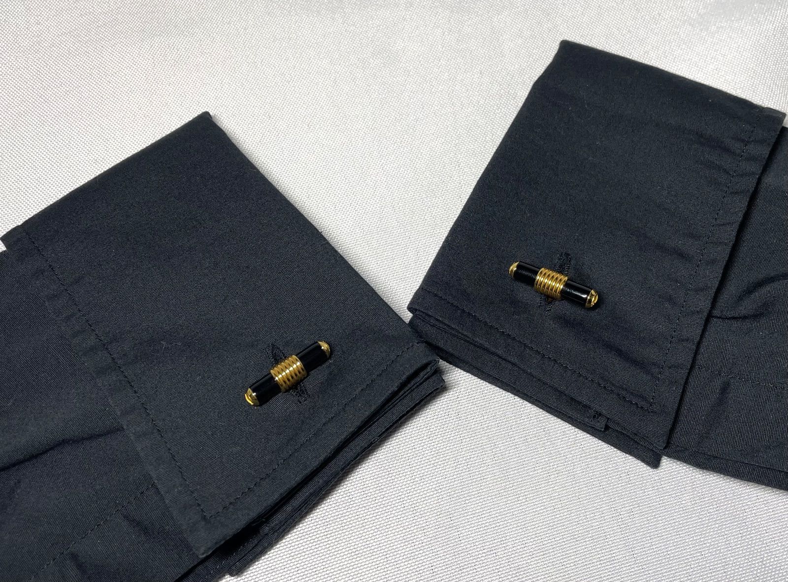 美品 希少 dunhill ダンヒル サイドdロゴ ブラックオニキス＆ゴールド