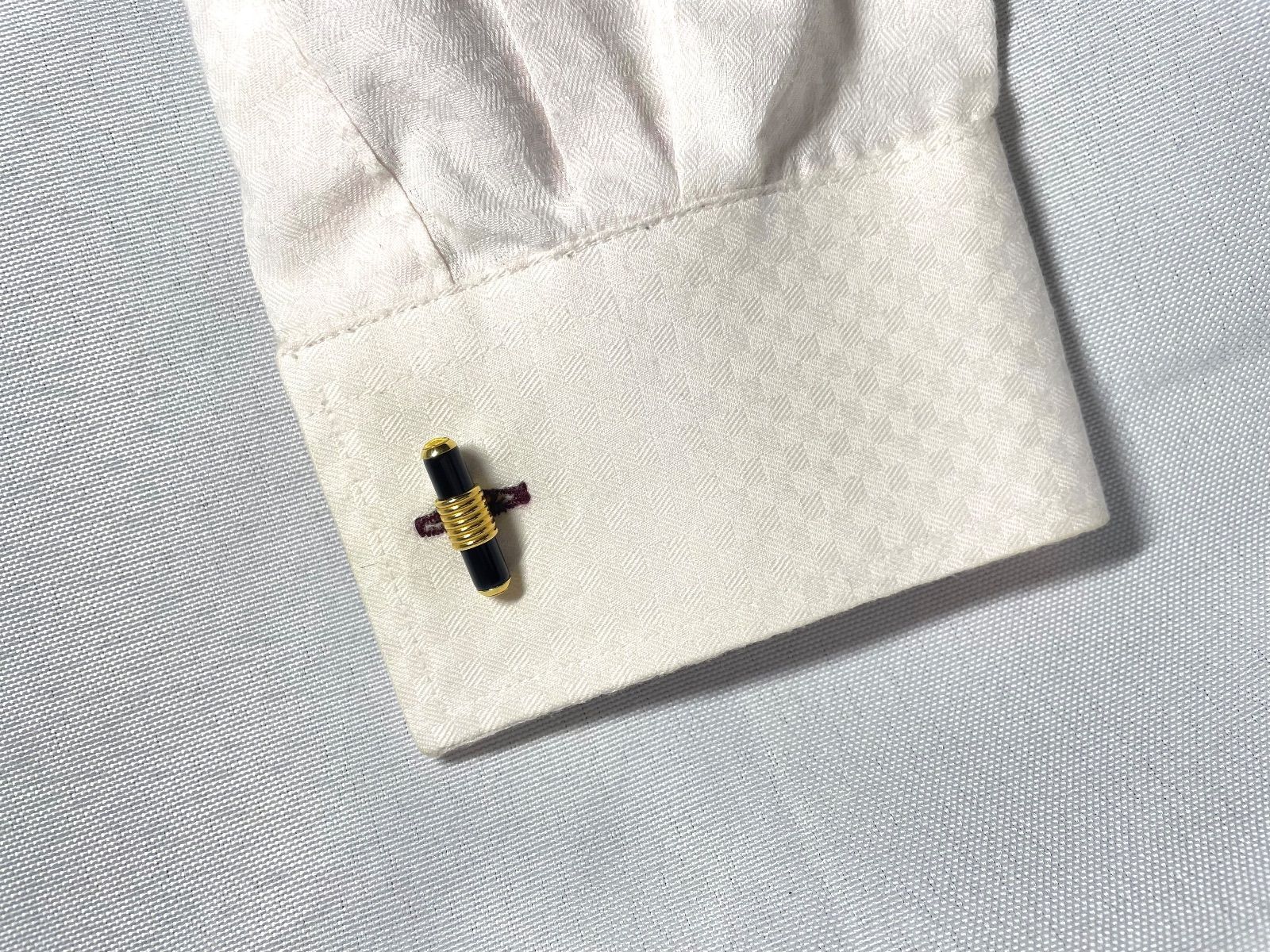 美品 希少 dunhill ダンヒル サイドdロゴ ブラックオニキス＆ゴールド