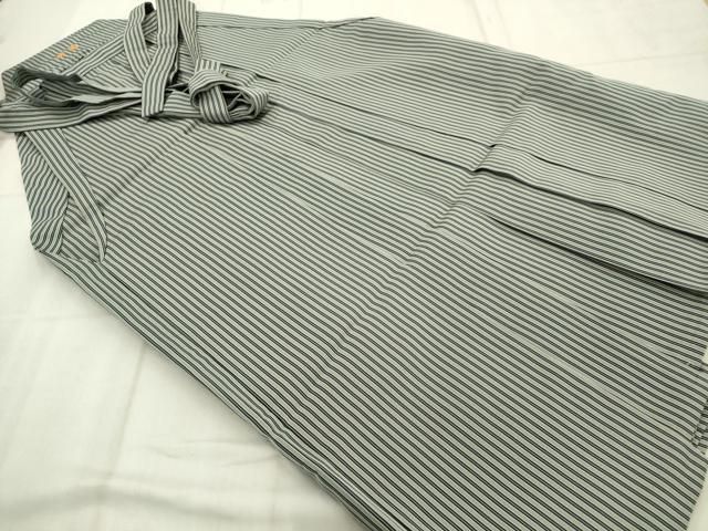 平和屋着物＊夏物 男性 行灯袴 横縞 正絹 逸品 AABD3361jd 正絹 逸品