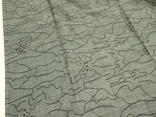 平和屋着物●本場大島紬　７マルキ　抽象文様　正絹　逸品　未使用　DAAY5600ud 平和屋着物□本場大島紬 7マルキ 抽象文様 正絹 逸品 未使用