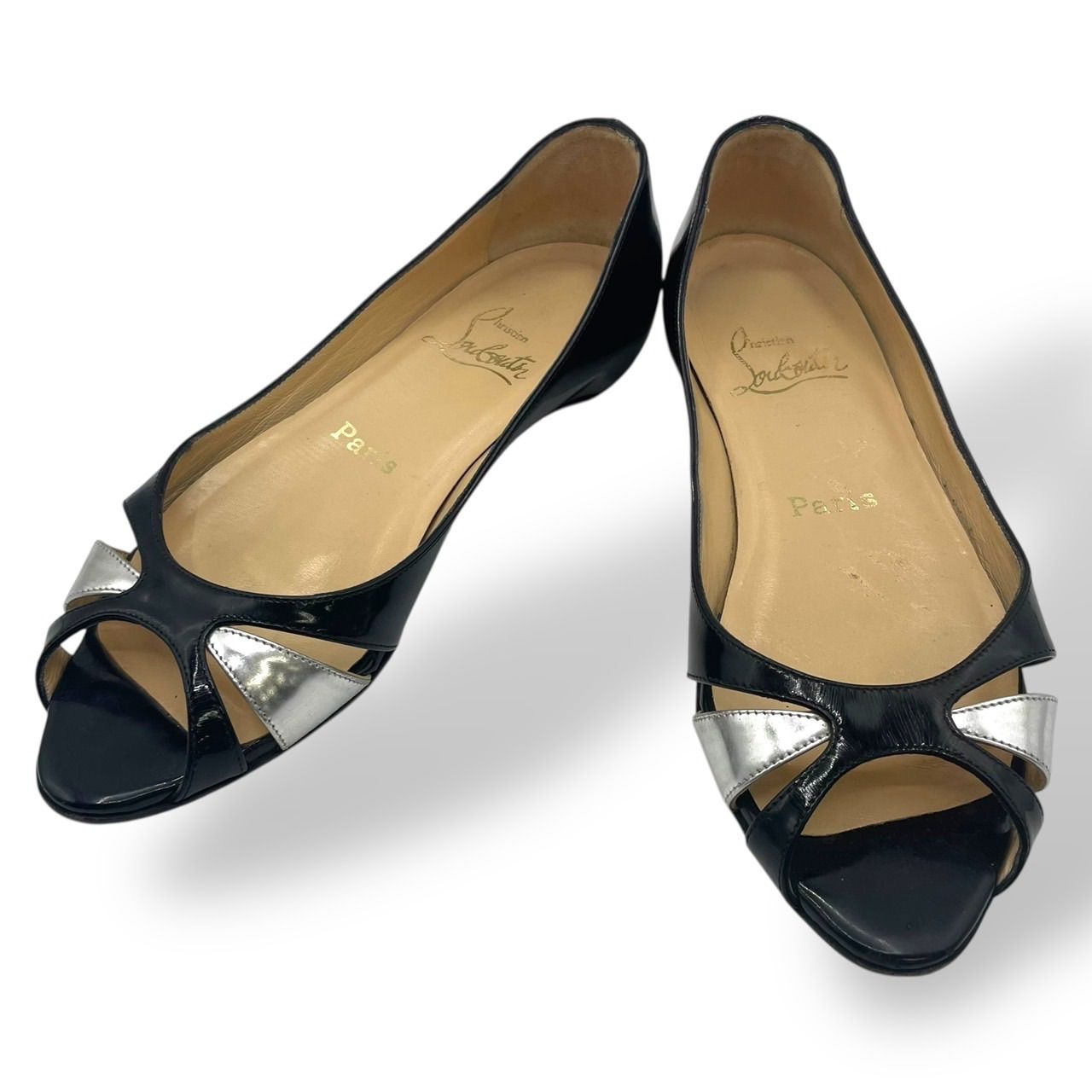 美品 Christian Louboutin クリスチャンルブタン フラットシューズ