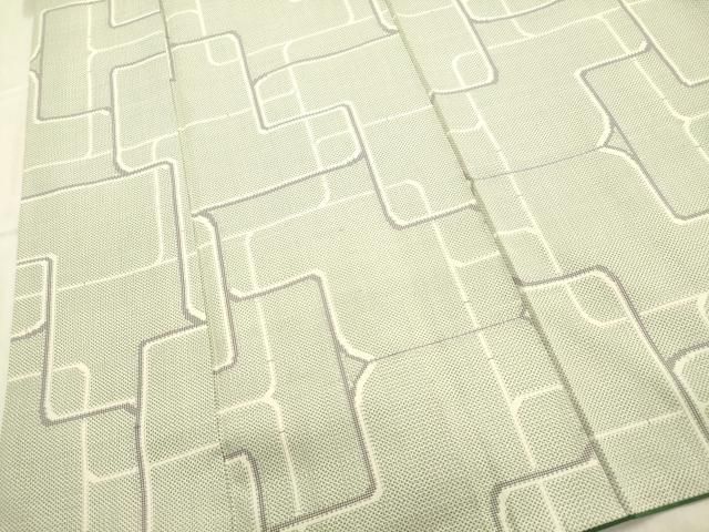 平和屋着物□本場大島紬 7マルキ 幾何学文様 正絹 逸品 AABD1492ma