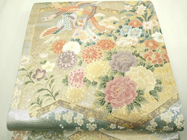 正絹 六通袋帯【一期一会 唐草】 No.1753 正絹 六通袋帯【一期一会 唐草】 No.1753 正絹 六通袋帯【一期一会