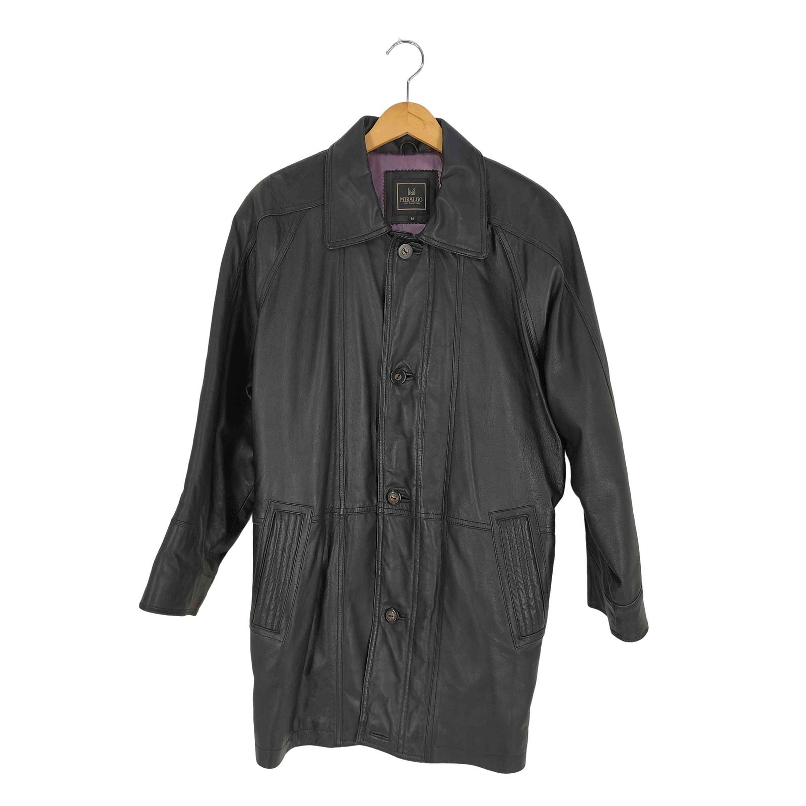 ユーズドフルギ USED古着 シープレザー ハーフコート メンズ import：M