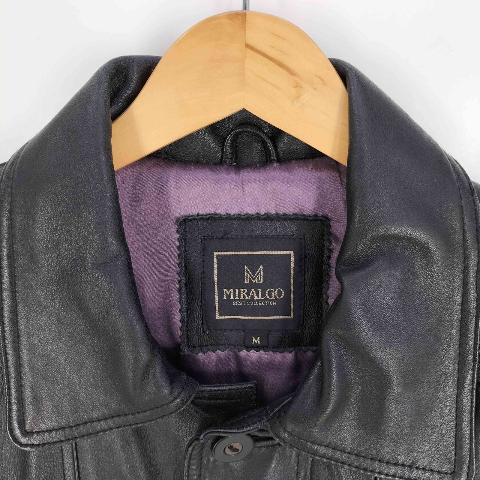 ユーズドフルギ USED古着 シープレザー ハーフコート メンズ import：M