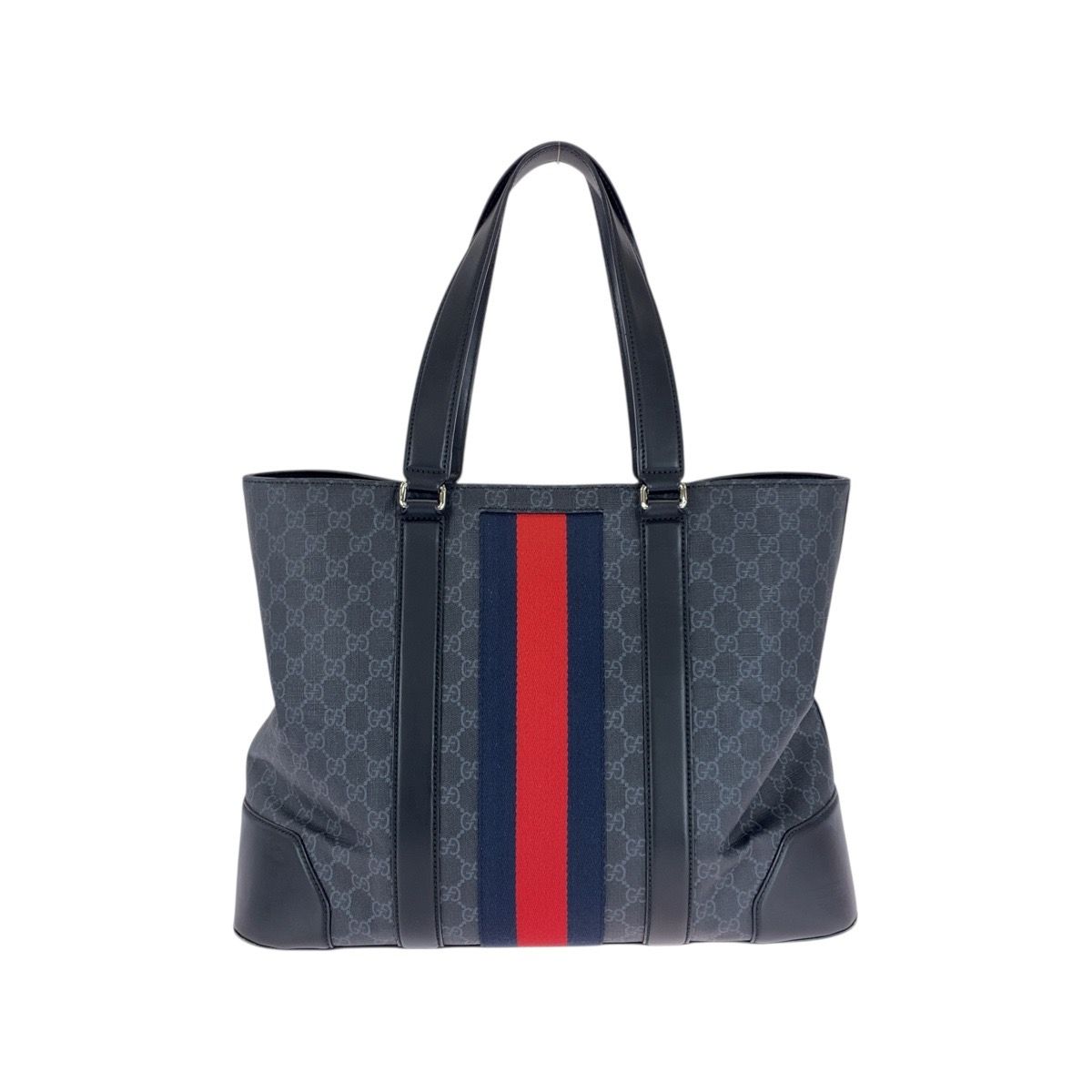トートバッグ グッチ GUCCI ブラック 美品 ショッピング 【超美品
