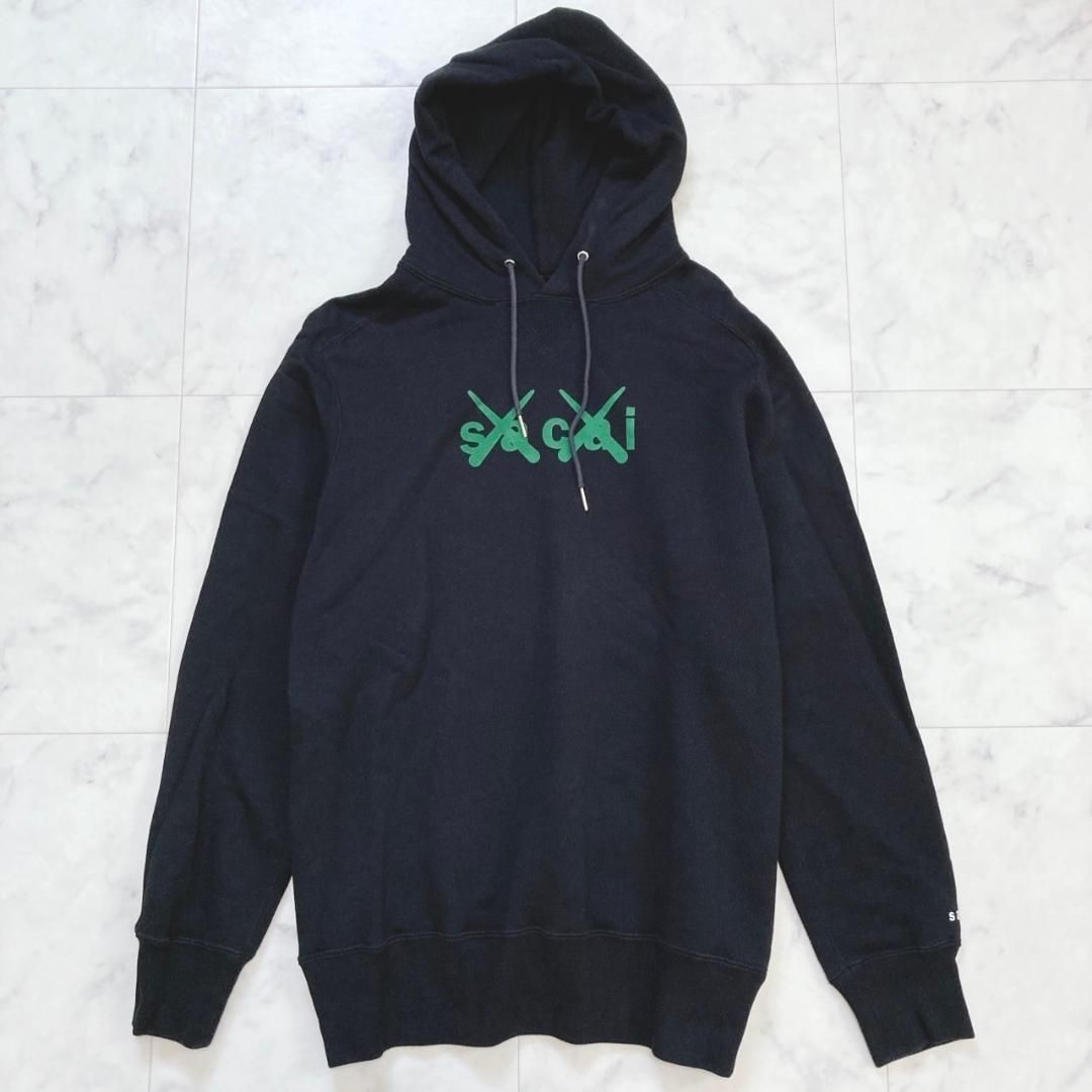 sacai x KAWS / Flock Print Hoodie/ 1 - メルカリ