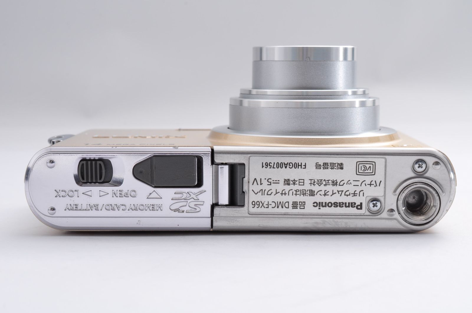 Panasonic LUMIX FX66 ゴールド動作確認済 2GBSDカード付 カメラ Panasonic LUMIX FX66 ゴールド