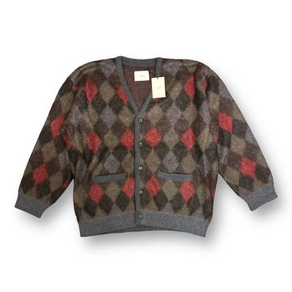 トップス stein 22aw KID MOHAIR ARGYLE CARDIGAN M 22AW stein Kid Mohair Argyle Cardigan stein / New stock | IDEAL