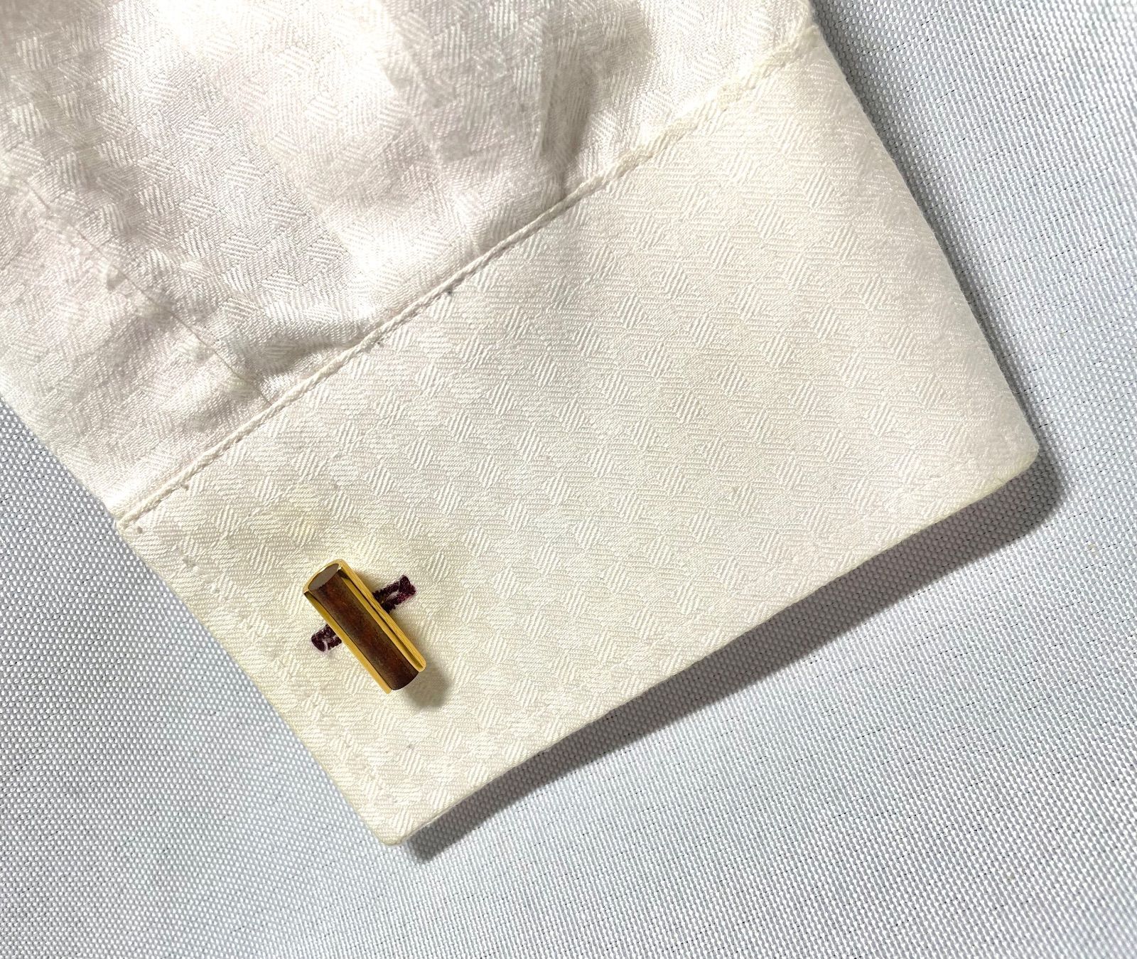 美品 希少 S.T.Dupont デュポン ブラウンウッド装飾 ゴールド バー型