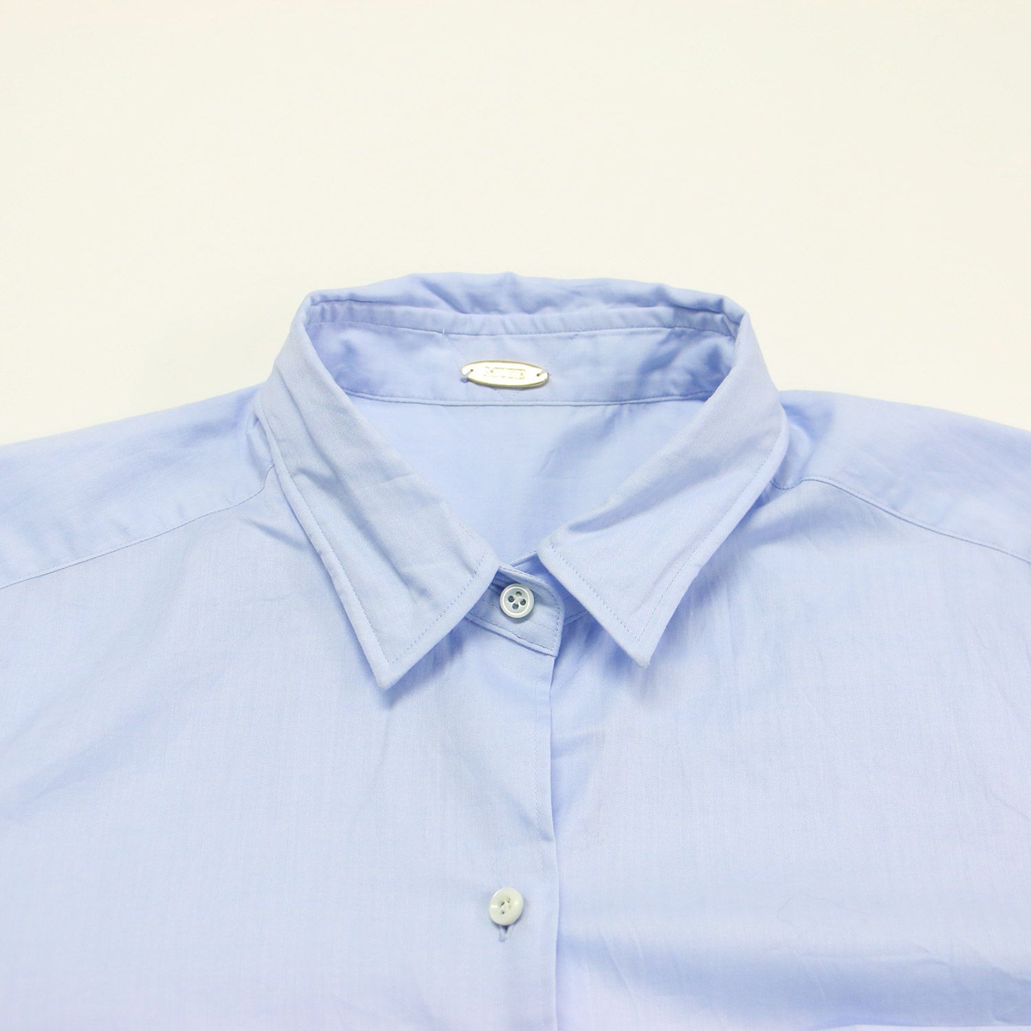 極美品 ドゥーズィエムクラス 25SS WASHED NORMAL SHIRT Deuxieme Classe ドゥーズィエム クラス シャツ ブルー サイズ:FREE