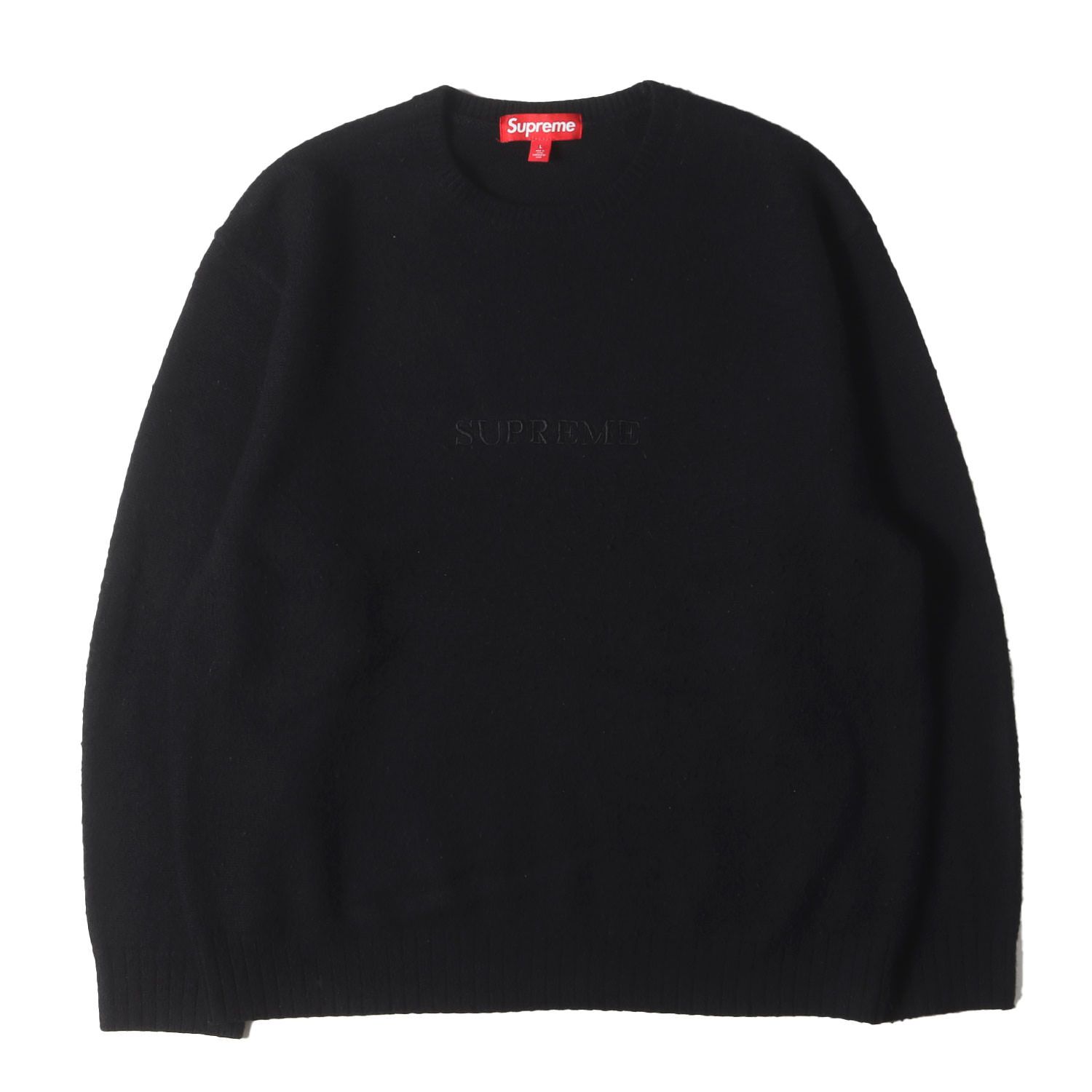 Supreme ブラック ニットセーター M Supreme（シュプリーム） 長袖ニット M ブラック メンズ : ZOZOTOWN