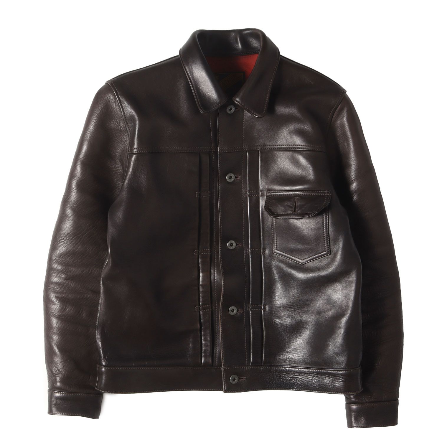 Y2 LEATHER ワイツーレザー ジャケット ダークブラウン サイズ:40(L