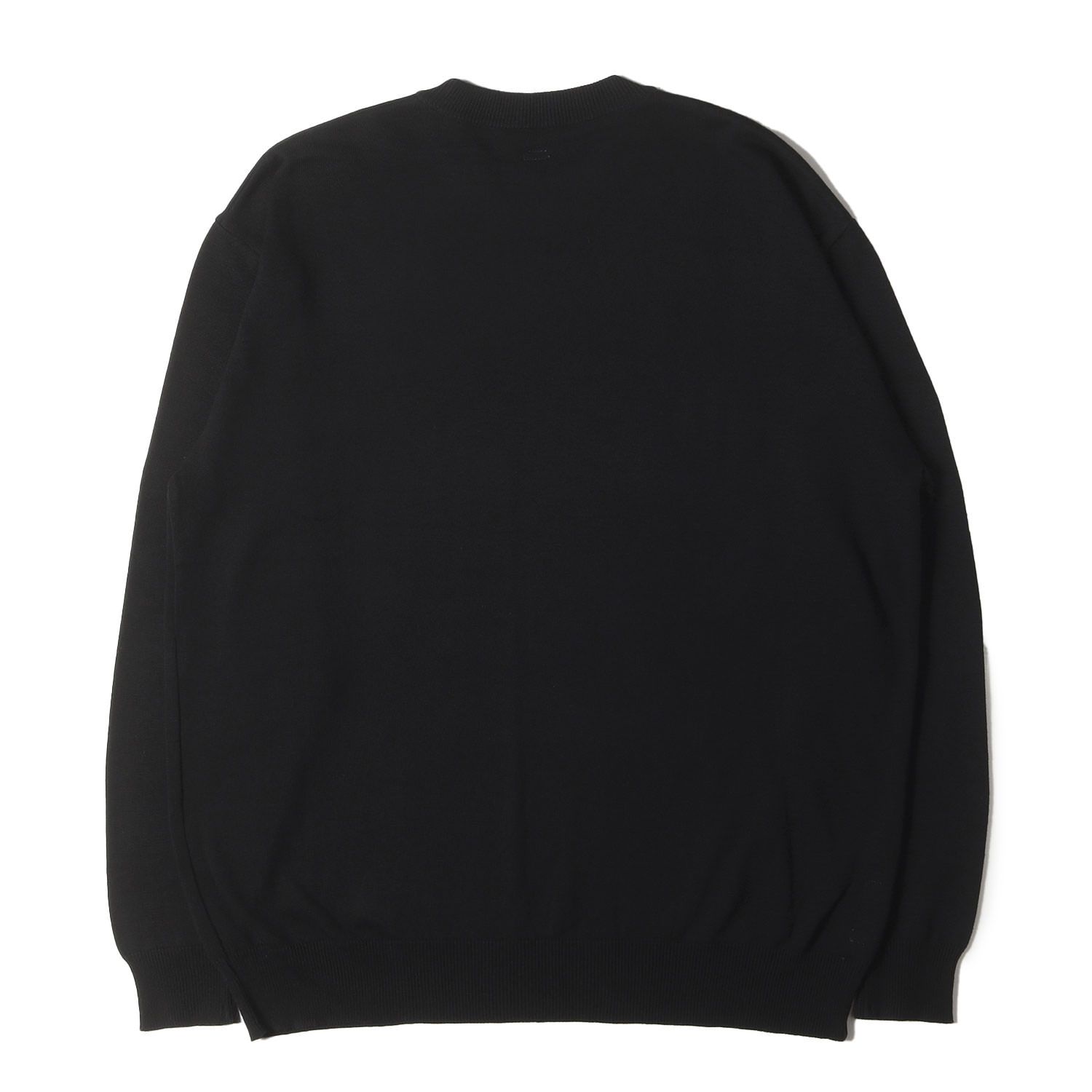 新品】SEQUEL シークエル ニット ブラック 黒 サイズ:L | 24SS ロゴ