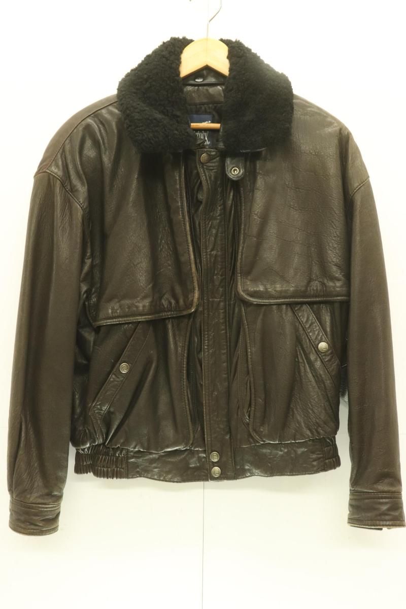 中古】 ROBERT COMSTOCK メンズレザージャケット 38 ラムレザー