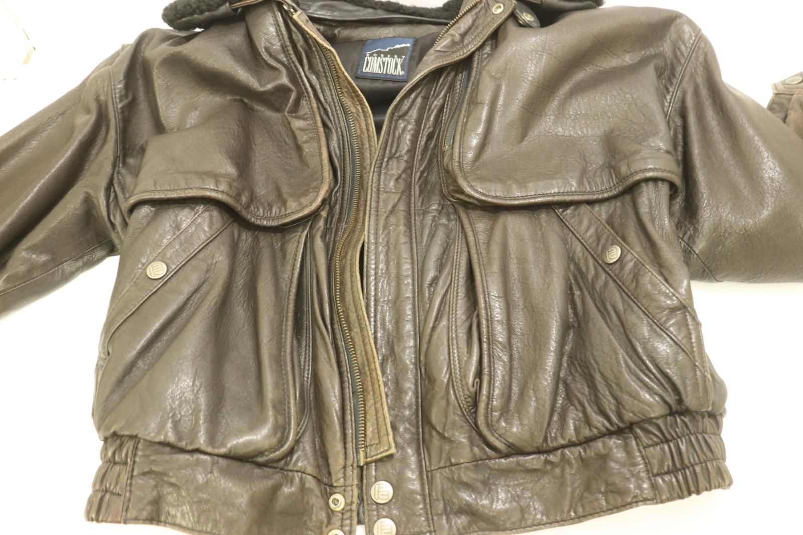 中古】 ROBERT COMSTOCK メンズレザージャケット 38 ラムレザー