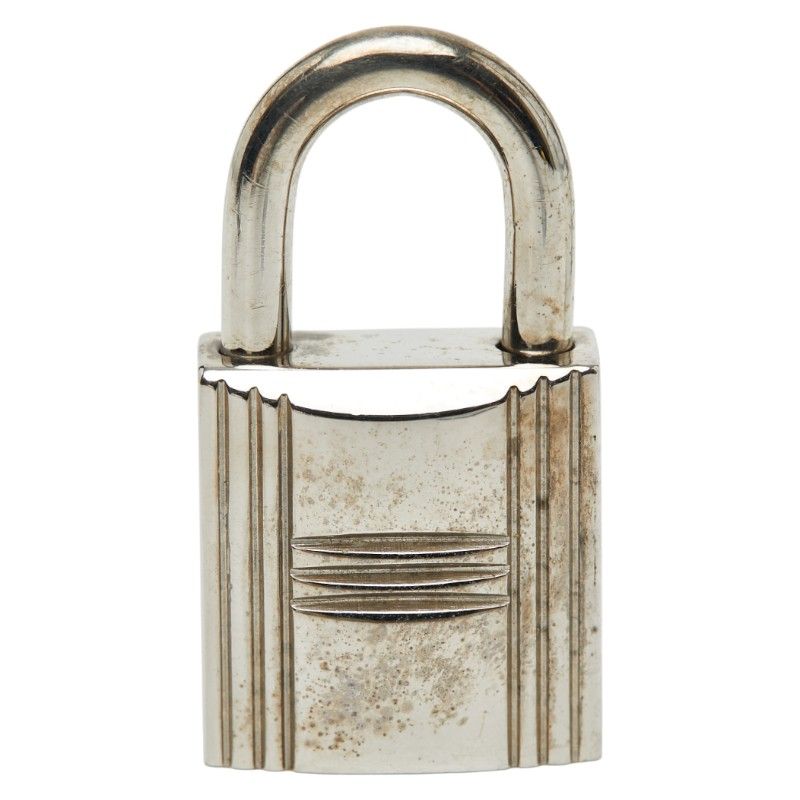 エルメス カデナ 南京錠 キー セット シルバー メタル レディース