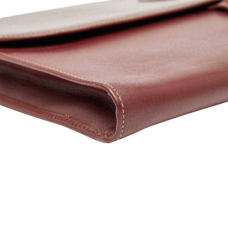 カルティエ クラッチバッグ セカンドバッグ ワインレッド ボルドー