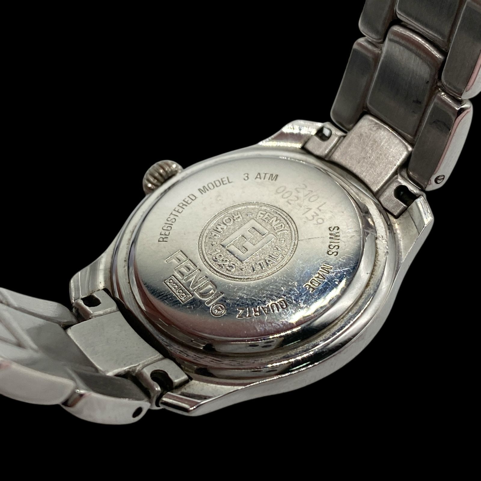新品電池 稼働品 FENDI フェンディ 腕時計 QZ クォーツ 210L デイト 3