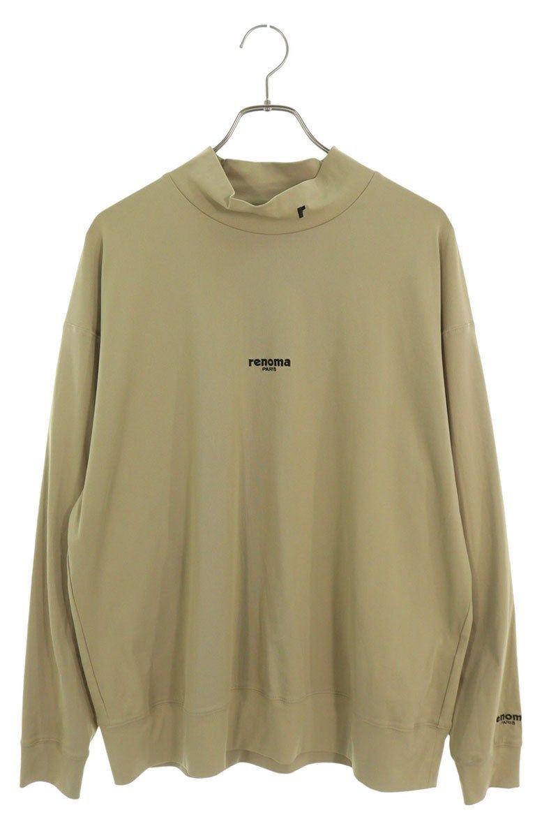 レノマ STP-1-006A モックネックロゴプリント長袖カットソー メンズ XL