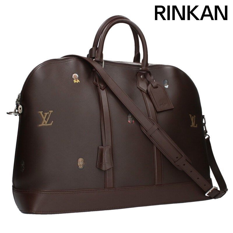 ルイヴィトン サイズ:GM  M24555 アルマ・トラベルGM カウハイドレザー マロンボストンバッグ 中古 SB01 ルイヴィトン M24555 アルマ・トラベルGM カウハイドレザー マロン