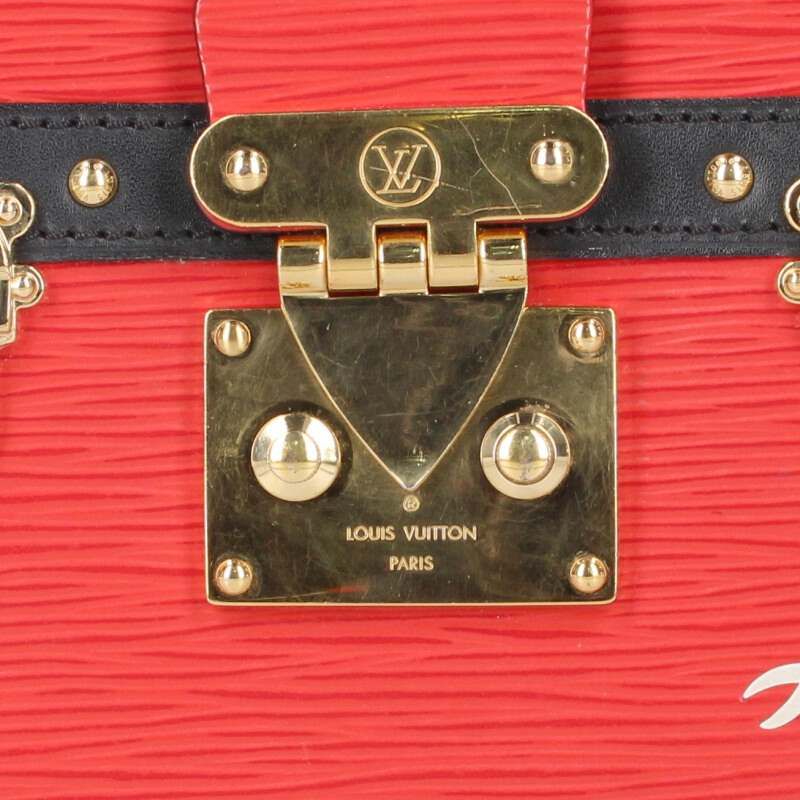 ルイヴィトン M51697 トランククラッチ エピ ルージュショルダーバッグ