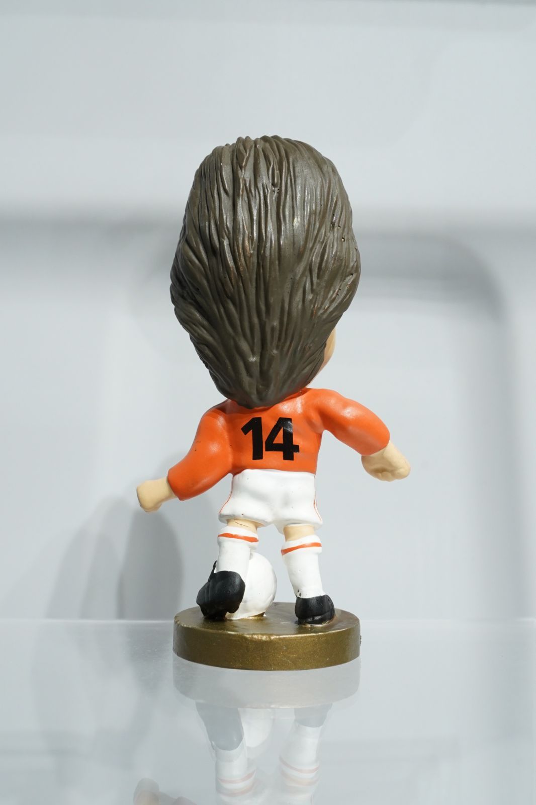 ヨハン・クライフ　フィギュア オレンジ/ホワイト ヨハン・クライフ（Johan Cruyff）CG091 オランダ代表 No.14