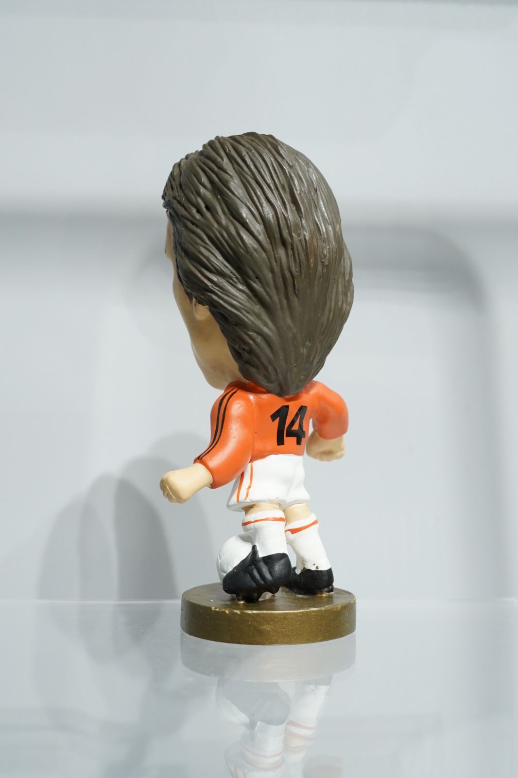 ヨハン・クライフ　フィギュア オレンジ/ホワイト ヨハン・クライフ（Johan Cruyff）CG091 オランダ代表 No.14