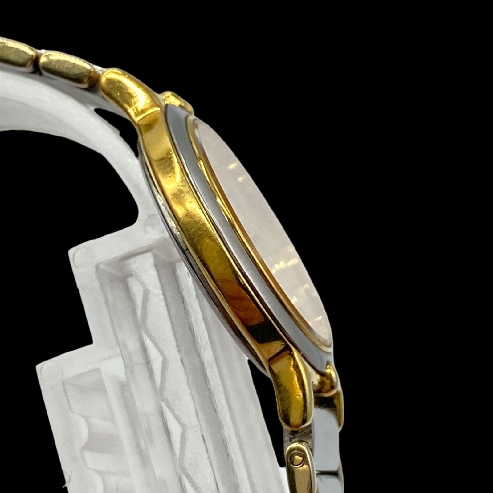 新品電池 稼働品 Yves Saint Laurent イヴサンローラン コンビ 腕時計