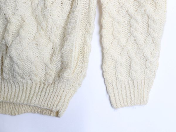 アイルランド製 Carraig Donn フィッシャーマン フルジップ ニット パーカー レディース S メリノ ウール ハンドメイド セーター ケーブル お得なクーポン配布中!】 アイルランド製 Carraig Donn