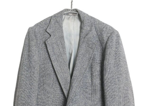 80s USA製 ハリスツイード テーラード ジャケット メンズ M 程/ 旧タグ