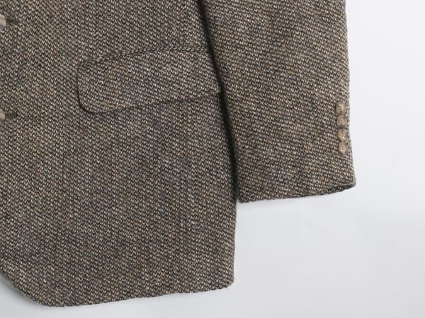 90s USA製 ランズエンド ハリスツイード テーラード ジャケット メンズ