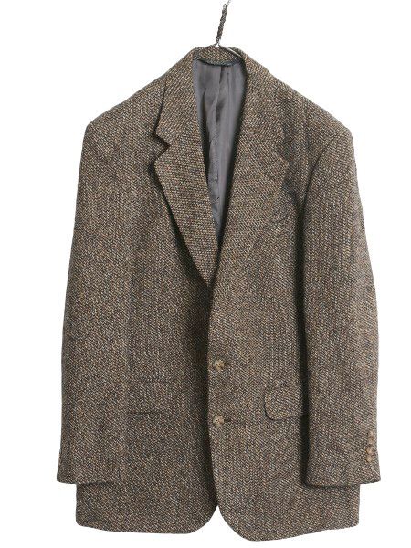 ランズエンド 90s ハリスツイード テーラードジャケット 41 USA製 ランズエンド 90s ハリスツイード テーラードジャケット 41 USA製