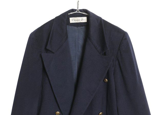 美品✨ クリスチャンディオール テーラードジャケット ロゴボタン ダブルブレスト クリスチャンディオール Christian Dior MONSIEUR 美品 ヴィンテージ