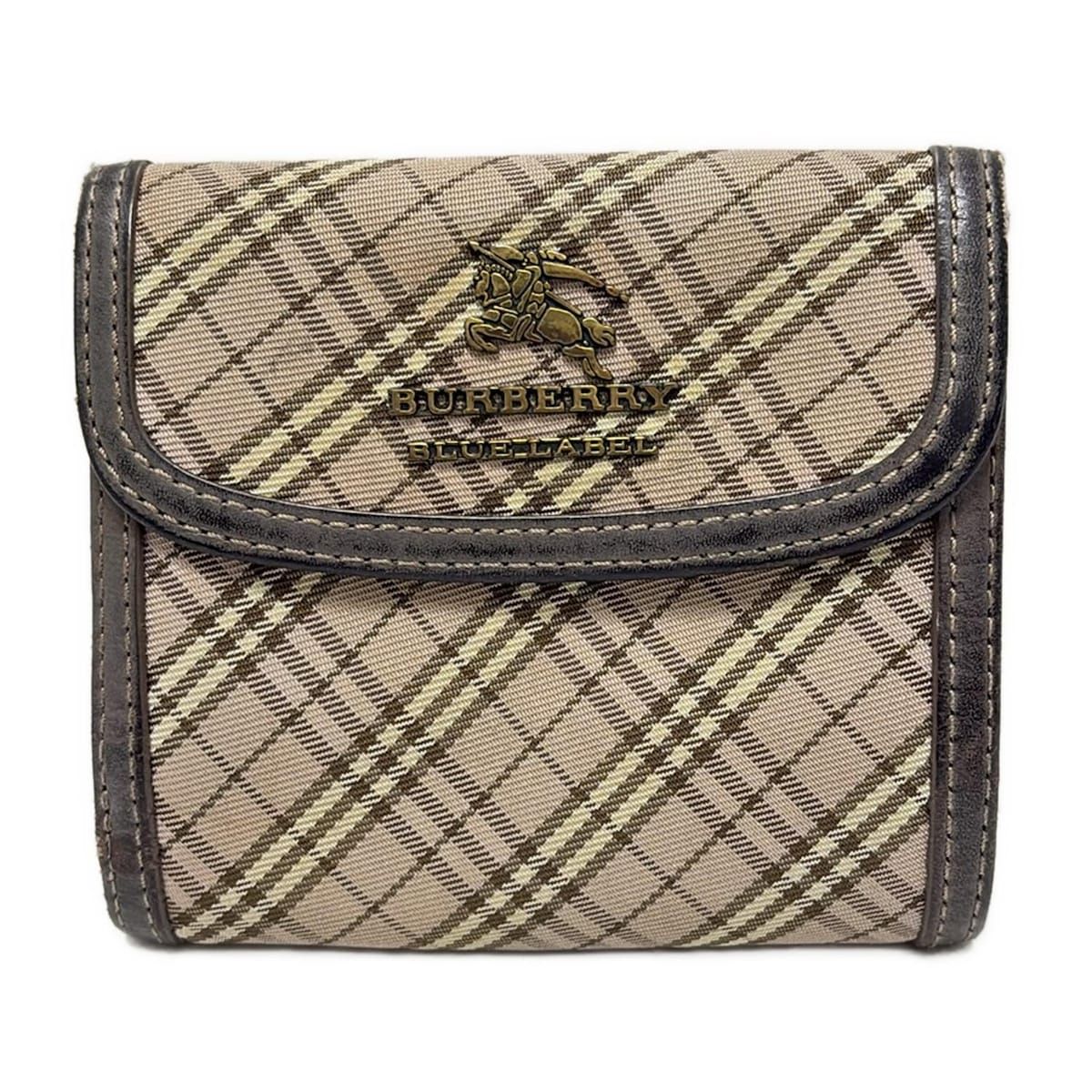 Burberry Blue Label(バーバリーブルーレーベル) 3つ折り財布 - ピンク