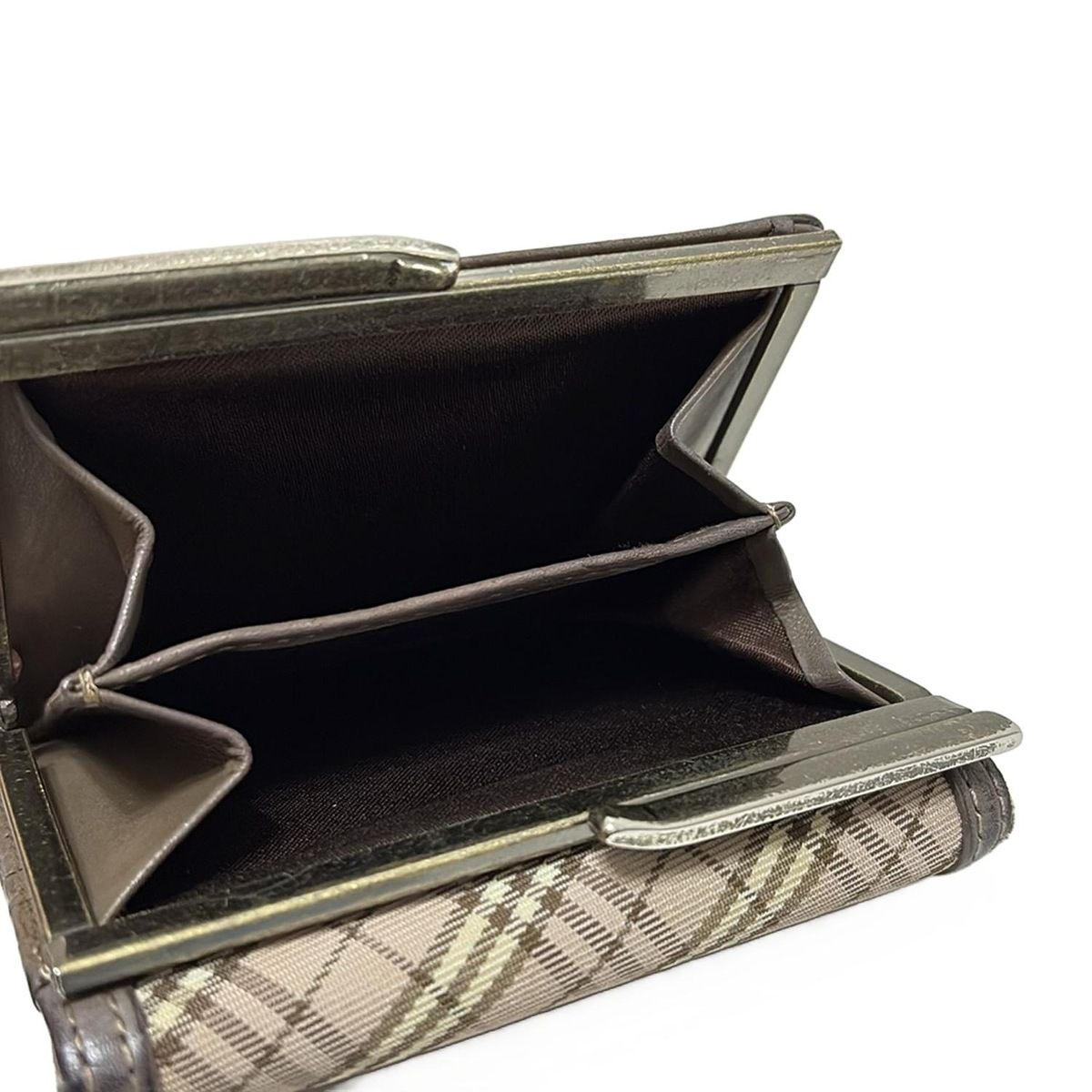 Burberry Blue Label(バーバリーブルーレーベル) 3つ折り財布 - ピンク